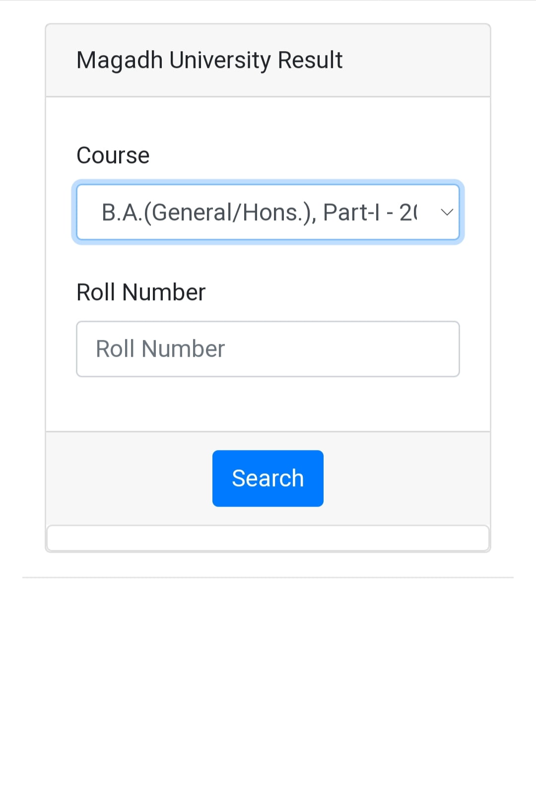 Magadh University Result