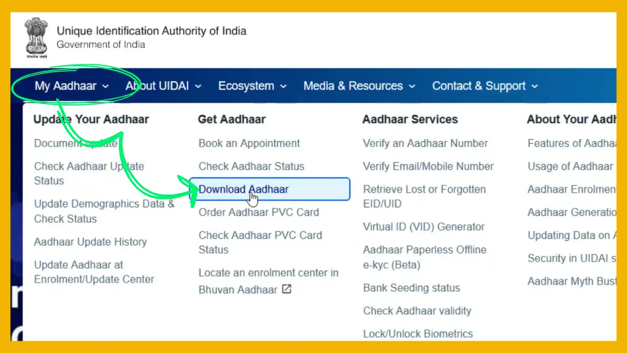 aadhar Card New update