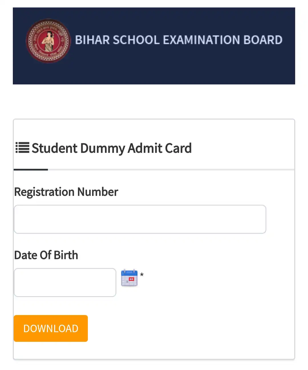 10th dummy admit card download 2024