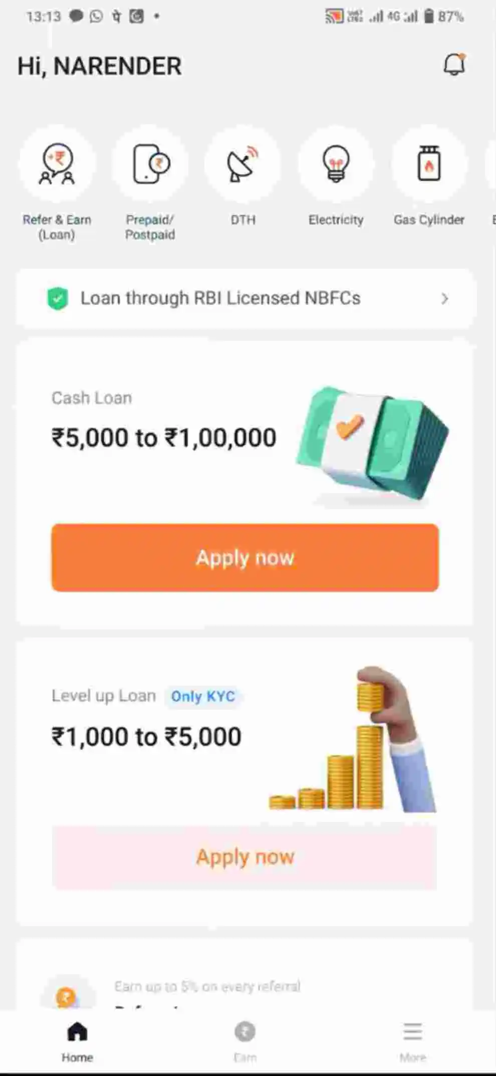 True balance loan