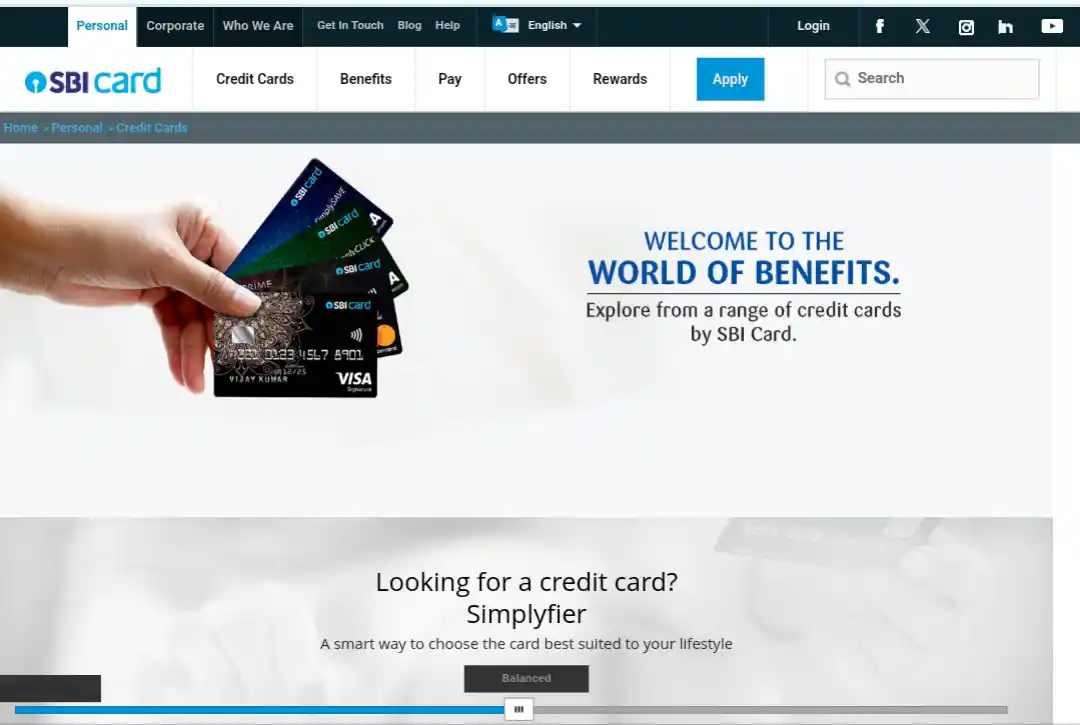 SBI Credit Card Apply