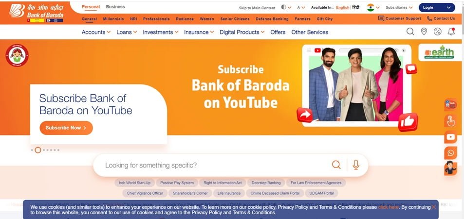 Bank of Baroda New Vacancy 2024