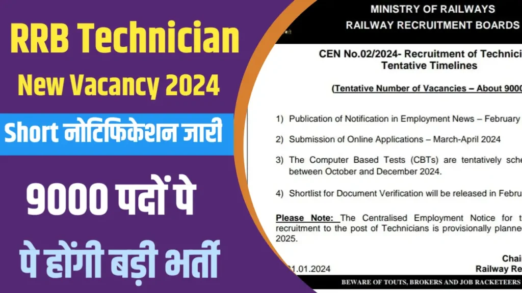 Rrb Technician Vacancy 2024